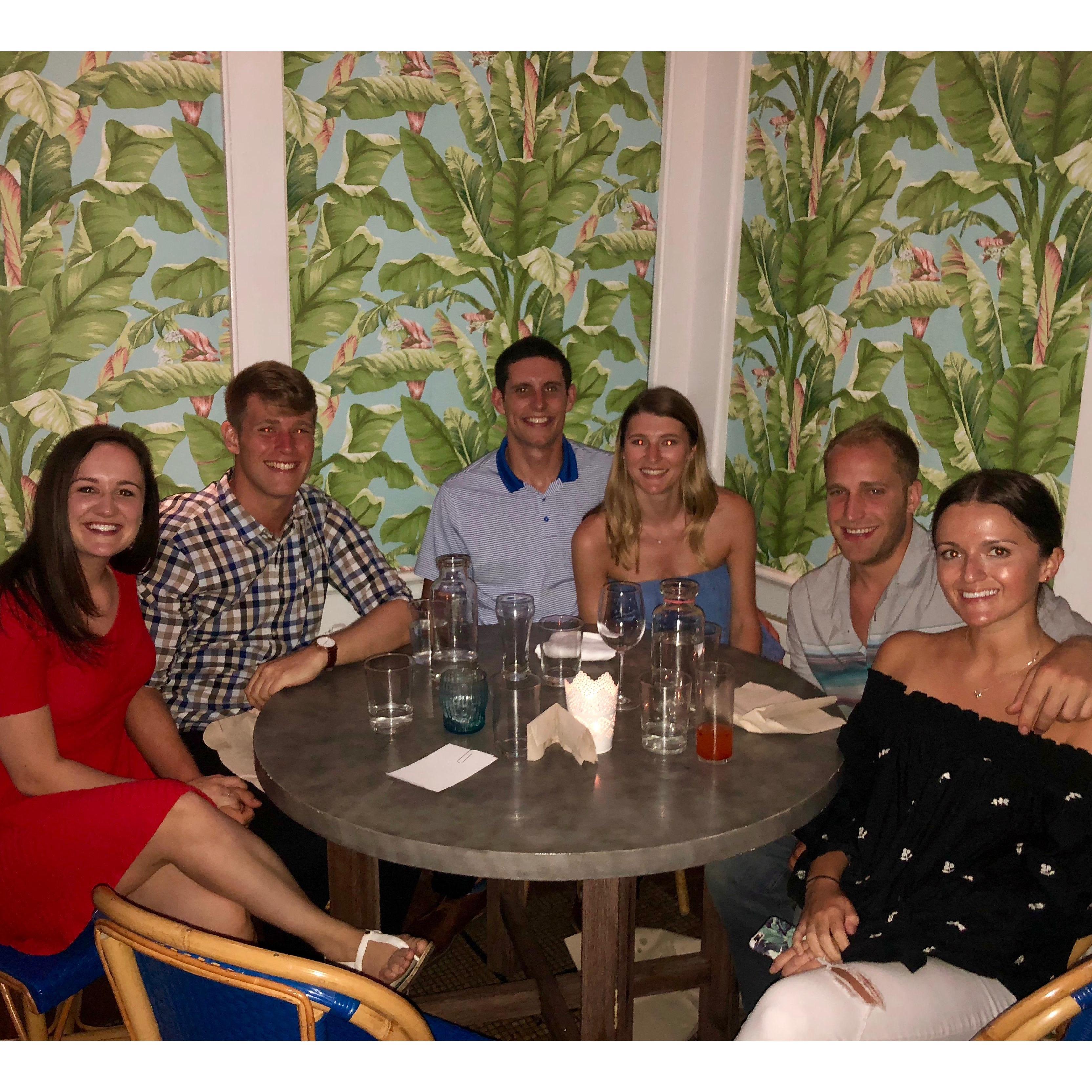 Dinner with friends in SoHo
