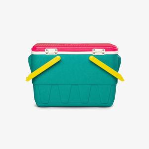 Retro Picnic Basket 25 Qt Cooler in Jade Color Please Not Pink :)
