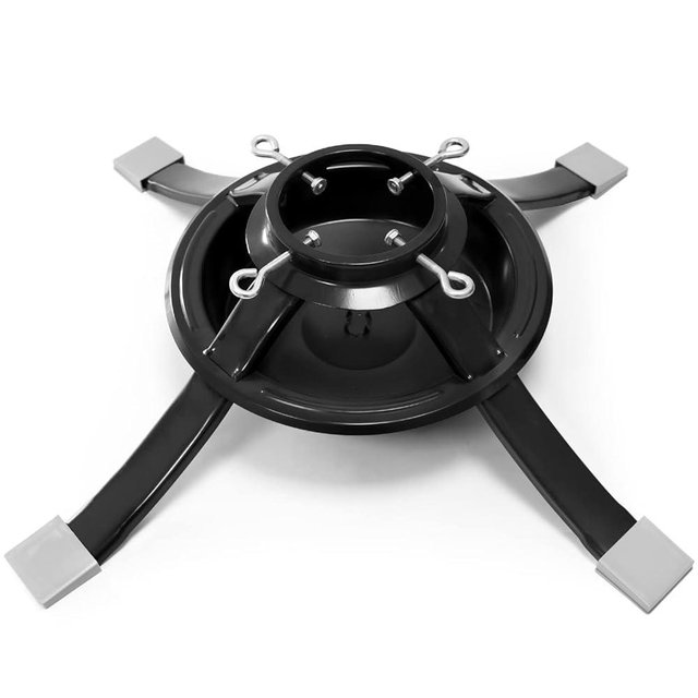 Large Real Christmas Tree Stand for Live Tree,Metal Christmas Tree Base Stand Fits for 2-Inch to 4.8-Inch Trunk,1-Gallon Water Capacity(Size L)