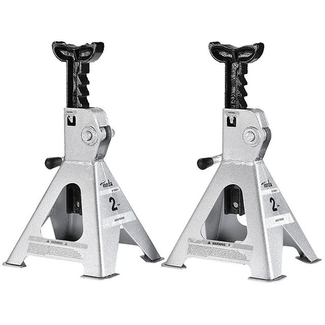 TONDA Jack Stands, Double Locking Pins, 2 Ton Capacity, 1 Pair