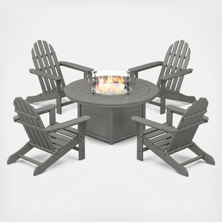 Classic Adirondack 5-Piece Outdoor Conversation Set