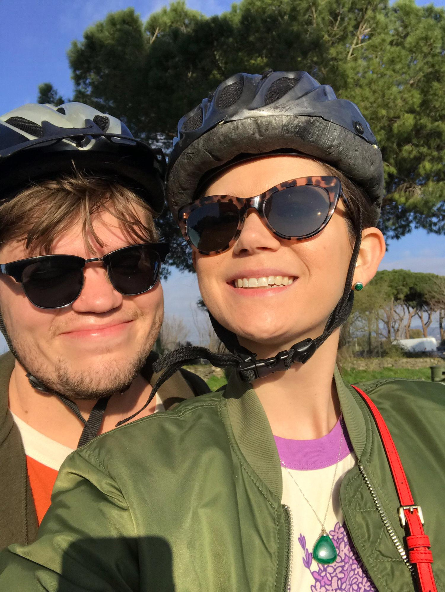 Biking the Appian Way. March 17, 2019.