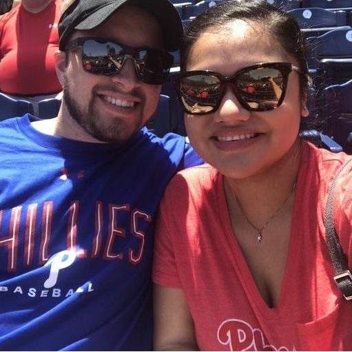 Squeezing a Philly's game into a historically busy summer. We found time between two weddings, a surprise appendectomy and planning our own big day. 2019.