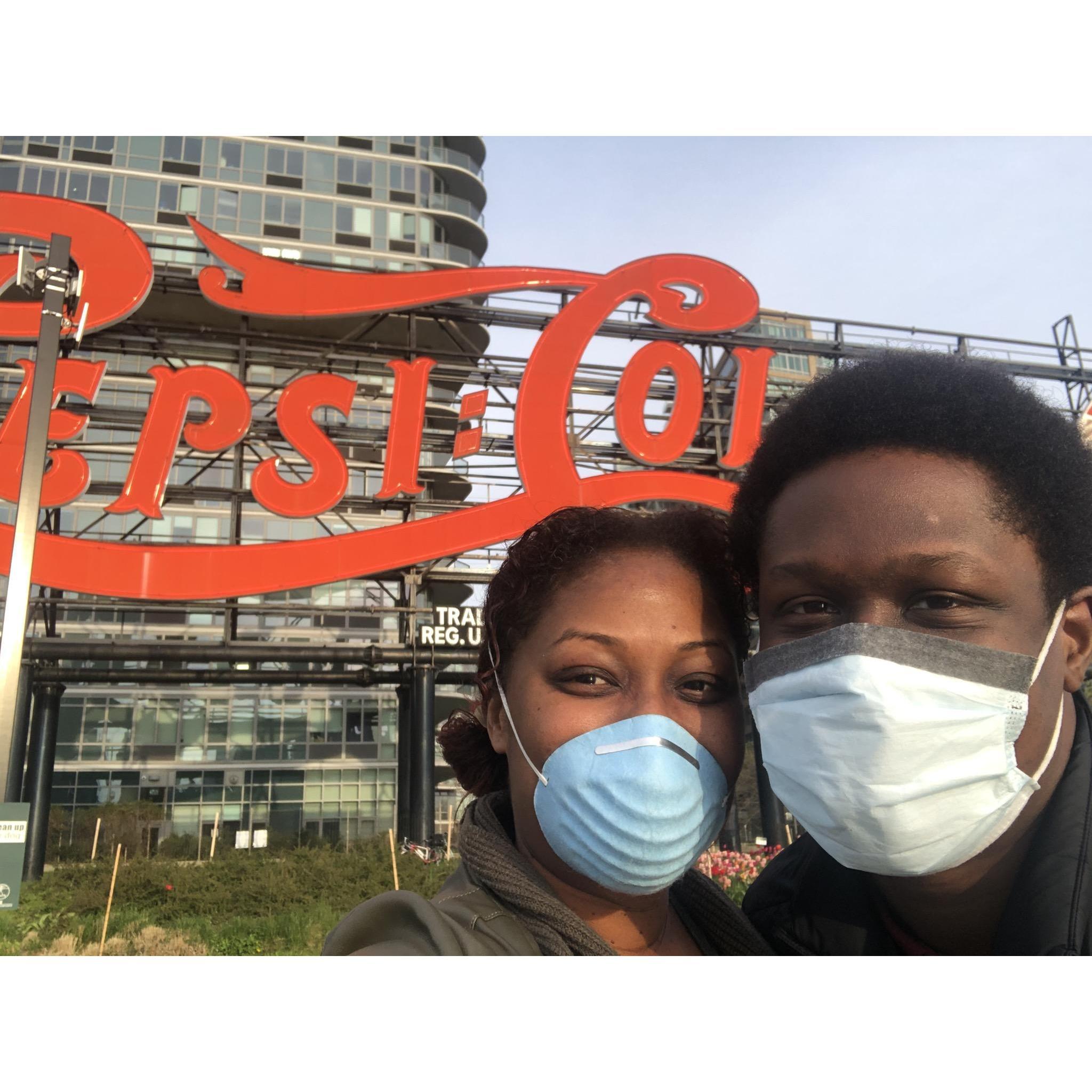 Long Island City Queens when we first started dating at the beginning of the pandemic