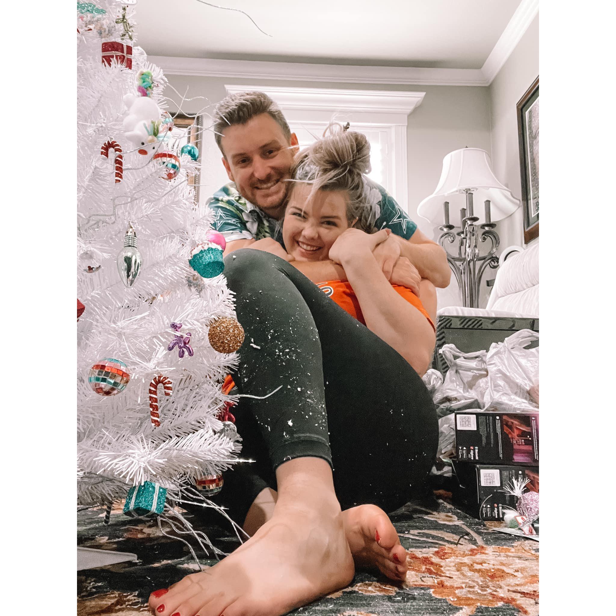 It's always Christmas in Olivia's world, and William jumped in with both feet from day one!