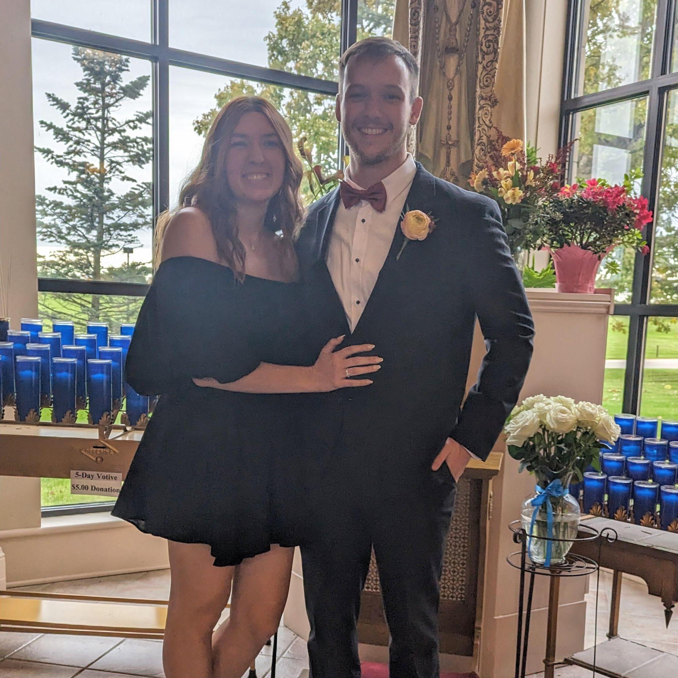 Zoom in and see if you can tell how much Lauren and I cried at Ryan and Felicia's wedding