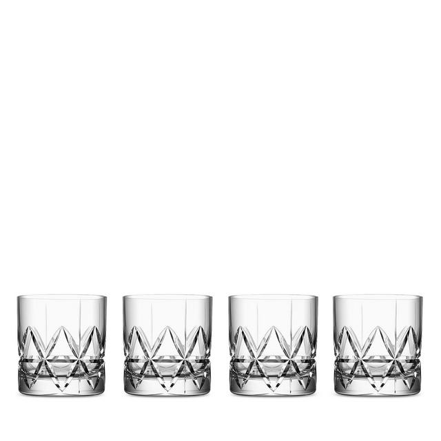 Orrefors Peak Old Fashioned Glass, Set of 4