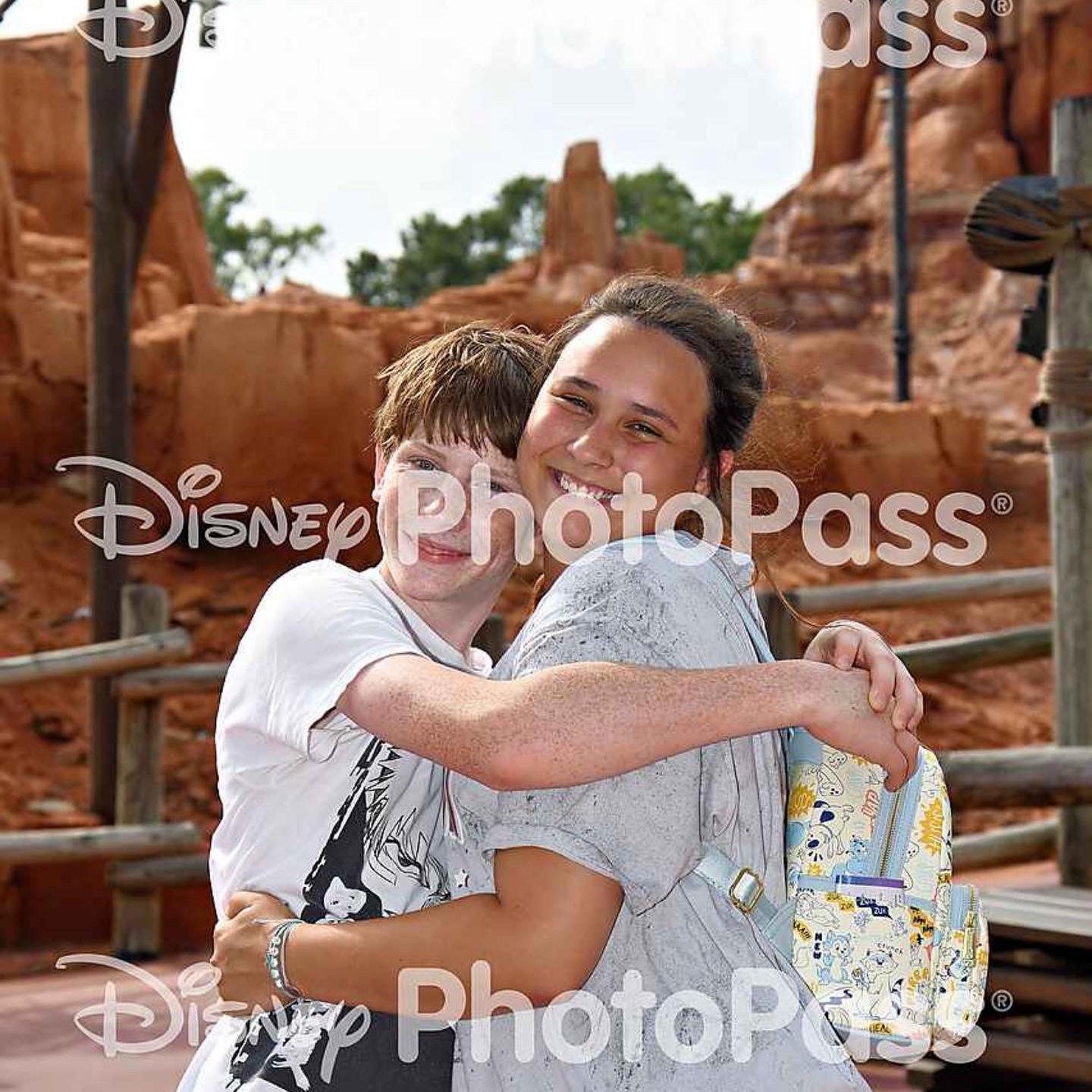 Me and my little brother... Who is paying for the photo pass, not me!!! Love you C!