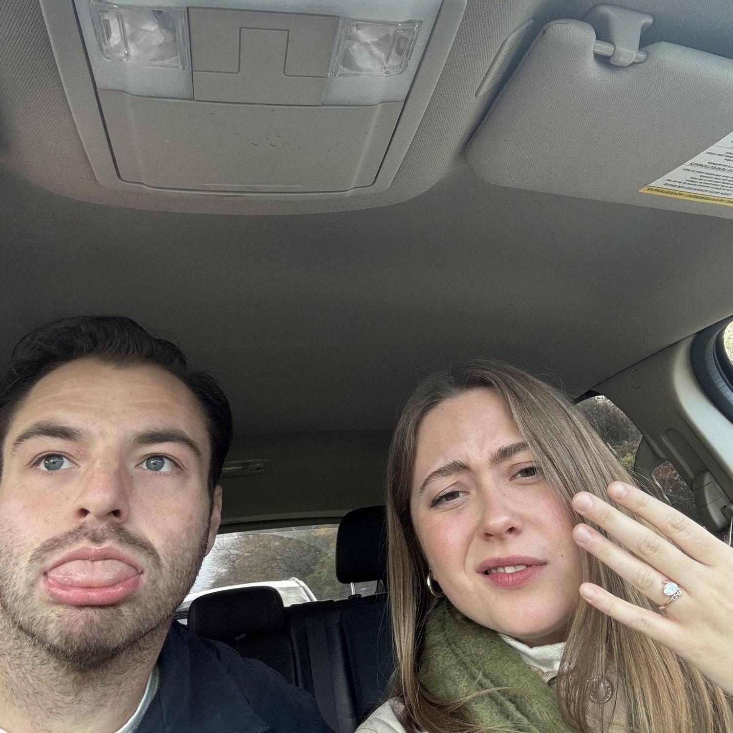 Showing off that ring