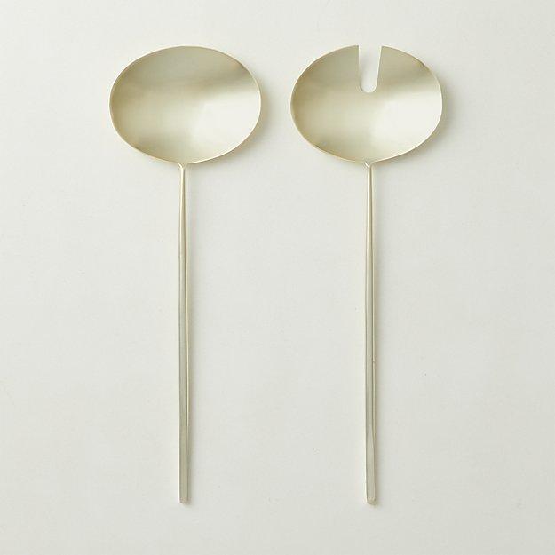 Porter Gold Salad Servers Set of 2