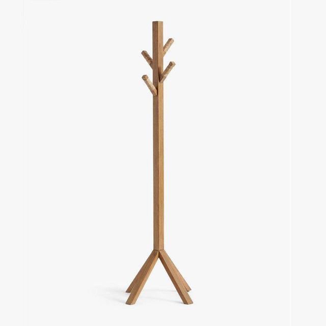 Malibu Entry Coat Rack Honey Wood