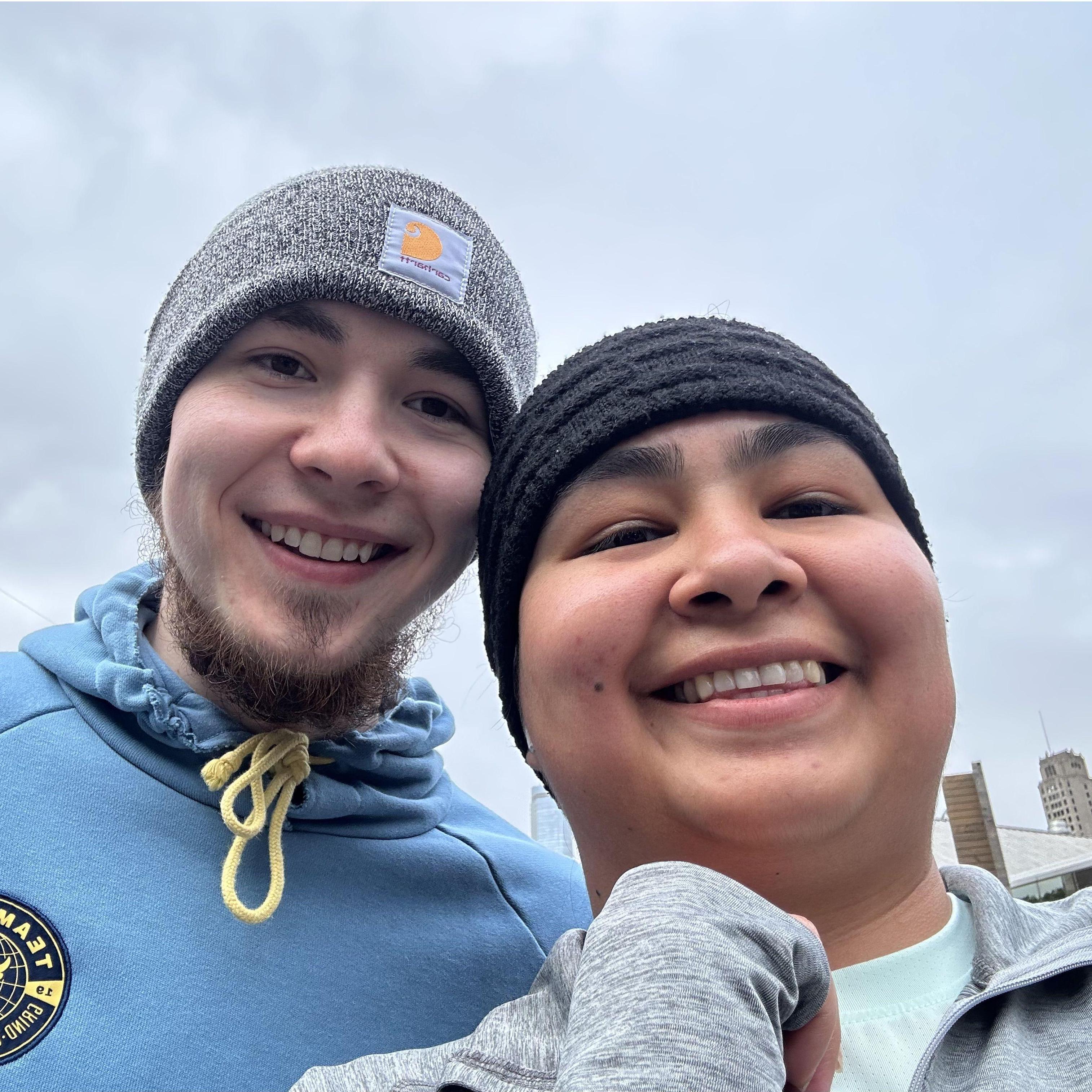 Reyna convinced Jon to run a 10k with her - May '25