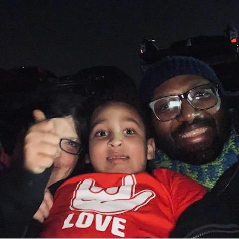 Chino Christmas Boat parade 2019.  Kian photo bombed our selfie.  :)