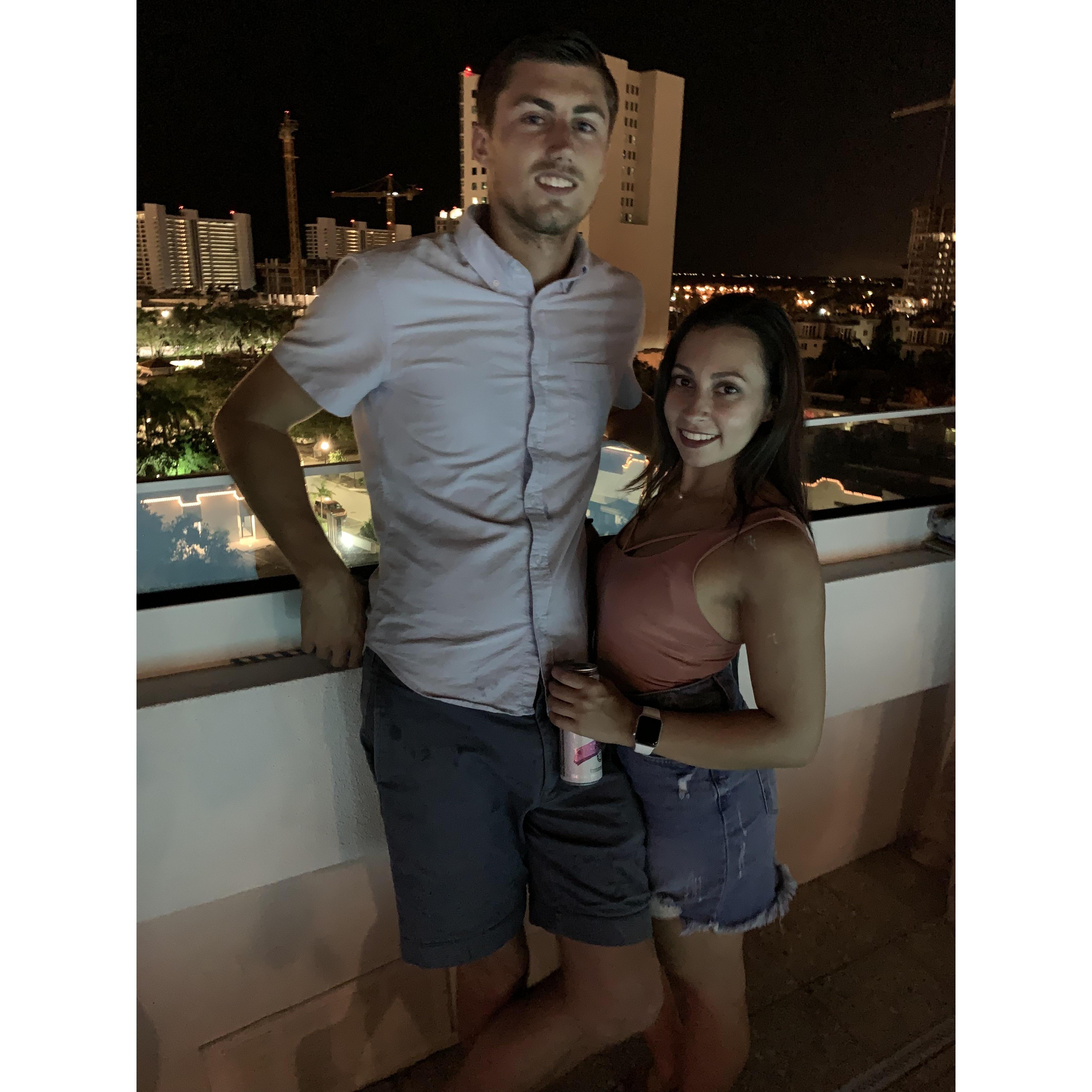 Night out at one of our favorite rooftop bars!