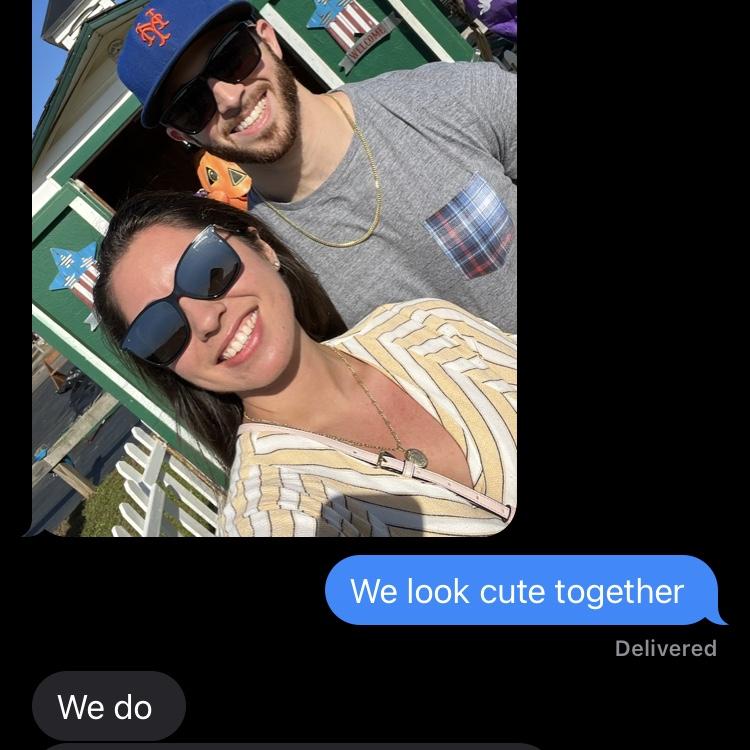 Text after their date: Vanessa writes, “we look cute together.” Todd responds, “We do” and adds, “I can’t tell you how many times yesterday I was thinking to myself ‘wow I’m really happy right now’.”