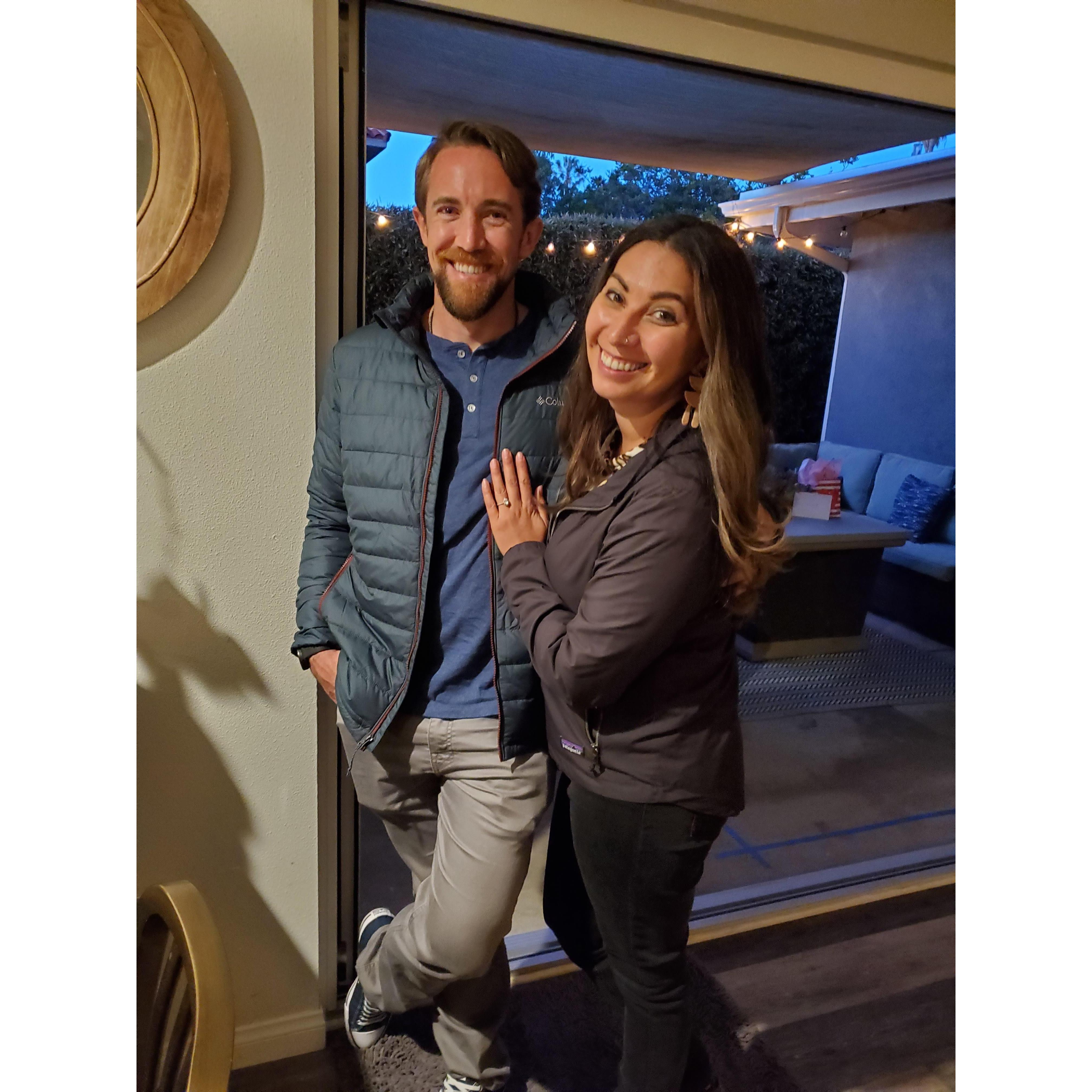We enjoyed our visit with Evan's family friends to celebrate our engagement.