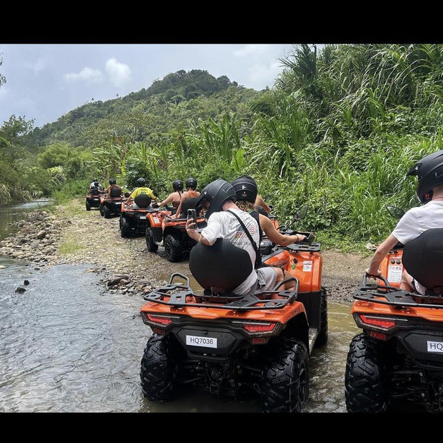Honeymoon ATV, Waterfall, Plantation & Distillery Tour
