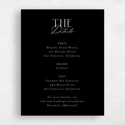 Black Elegant Wedding Enclosure - Shahira