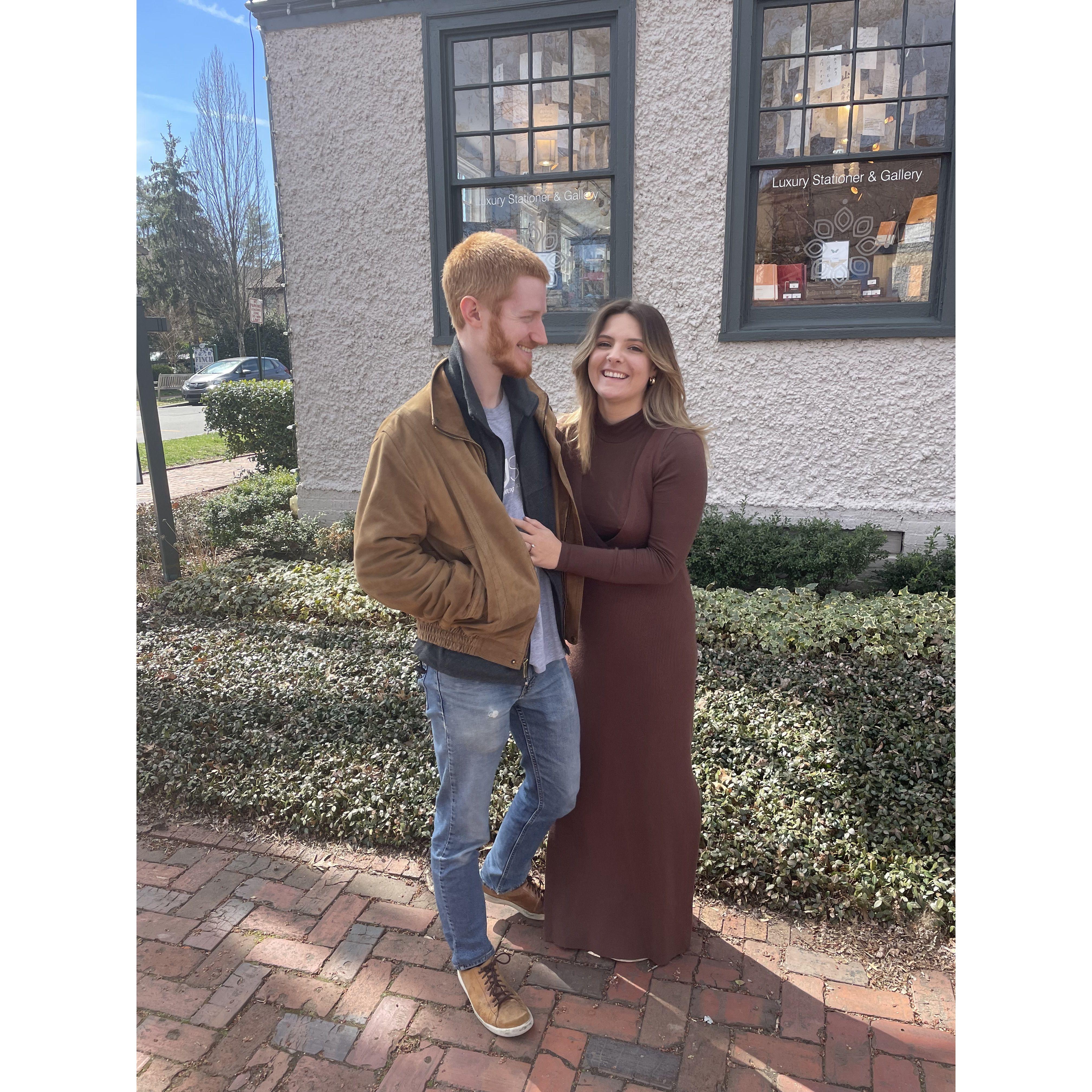 March 14, 2022
Day after becoming engaged in Asheville, NC