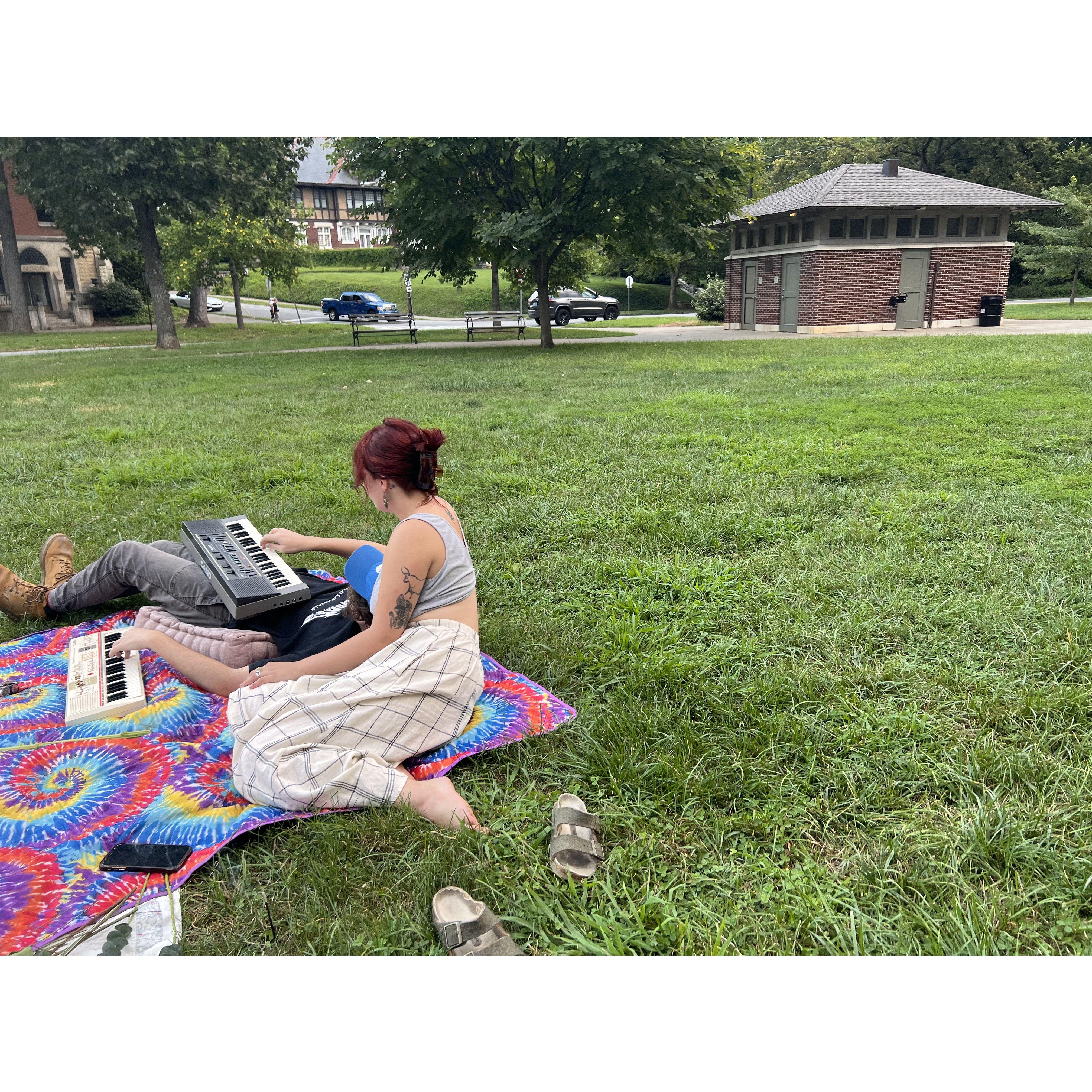 Summer 2022. The majority of that summer was spent having picnics at Willow Park, while Ed and his band wrote and produced their first album.