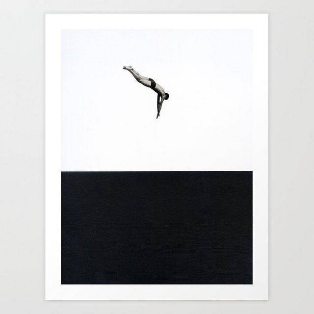 13x17 Dive Art Print