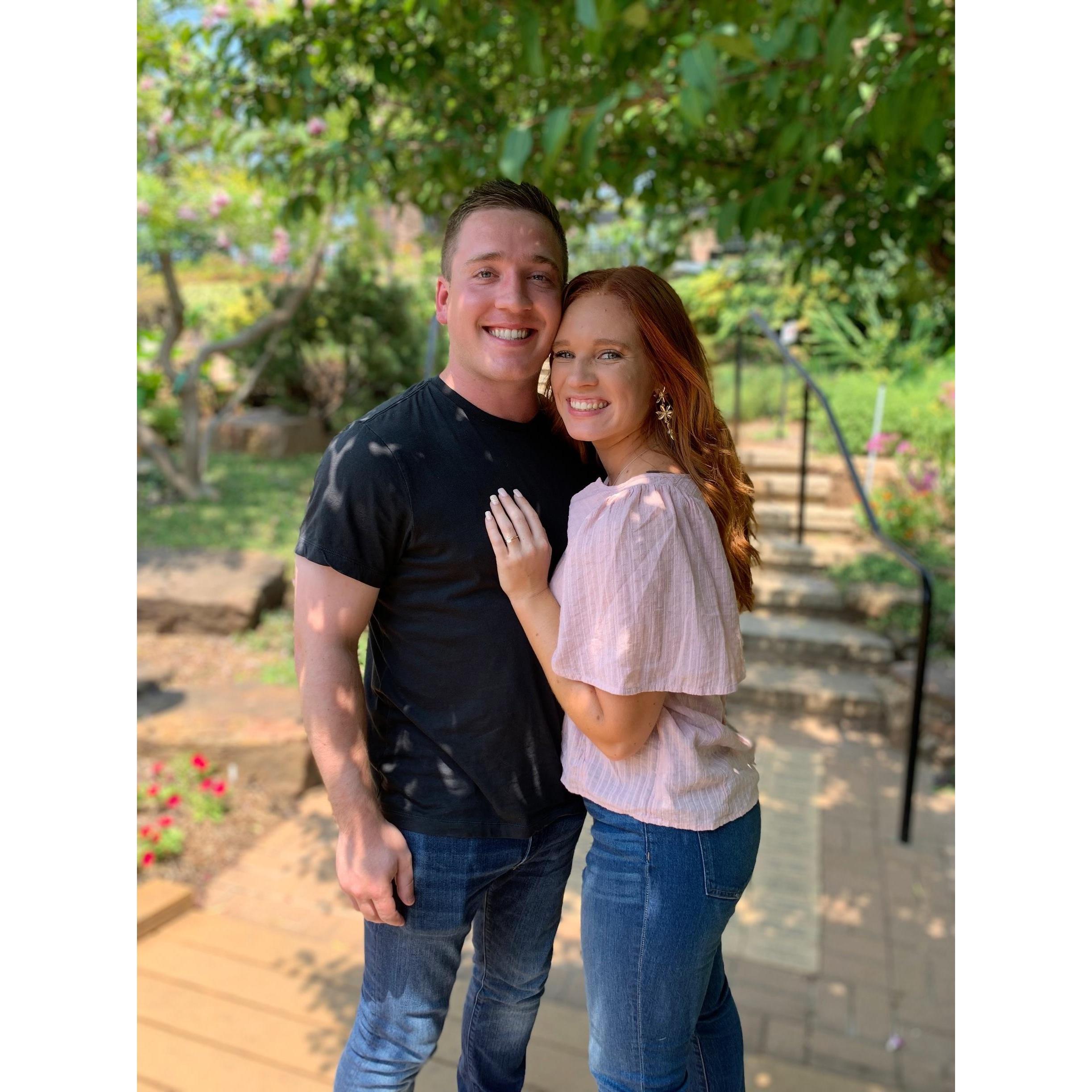 when we got engaged!
