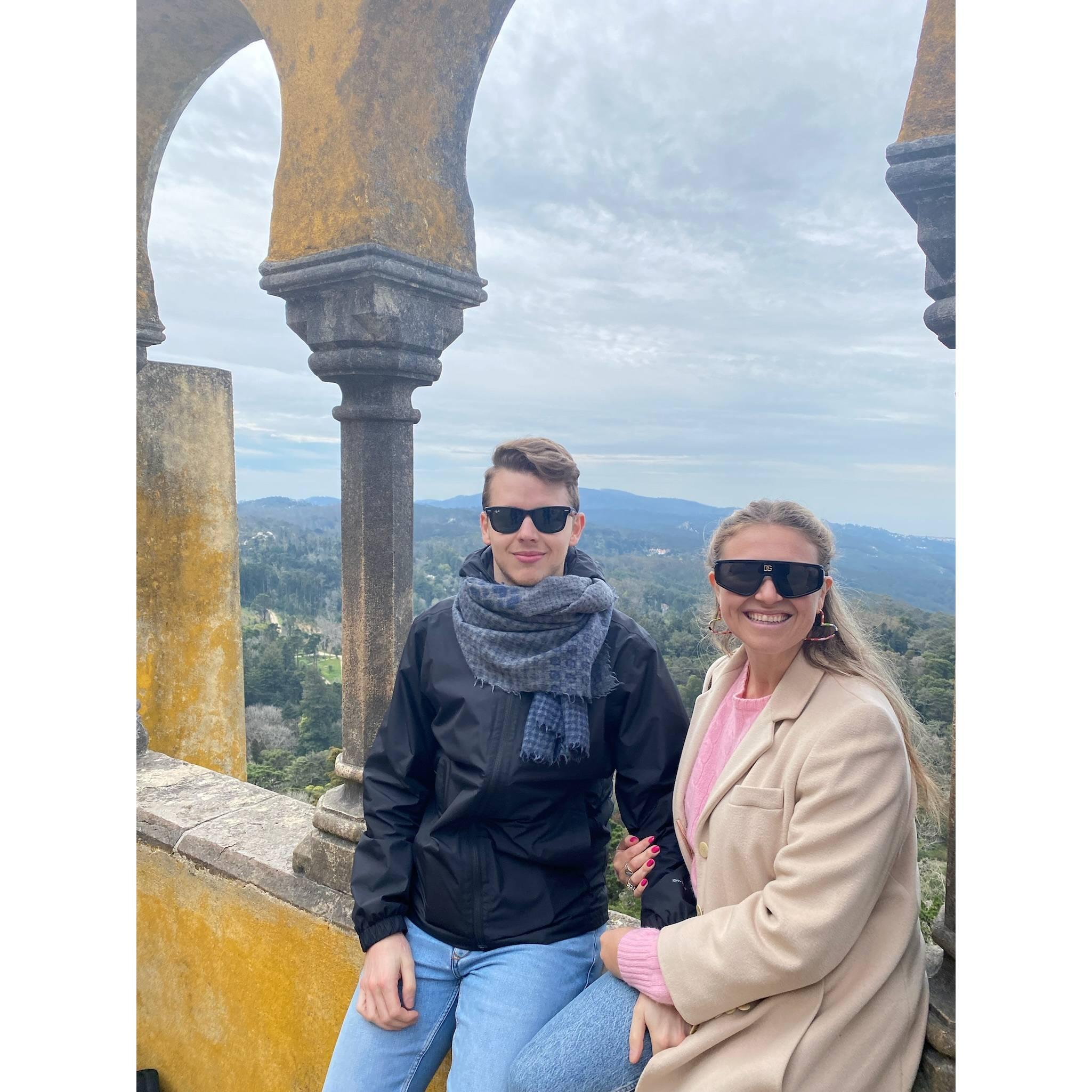 At a castle in Sintra, Portugal.