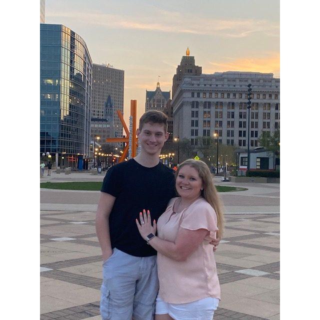 The day we got engaged!