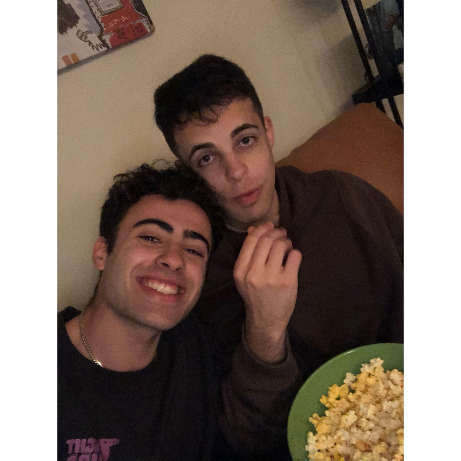 Just a movie night in our apartment :)