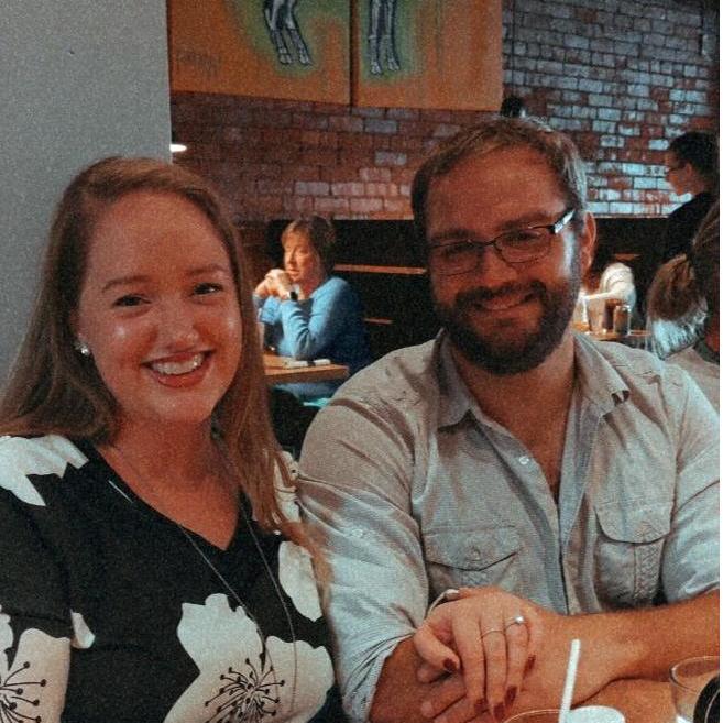 Our first dinner with family after announcing our engagement!