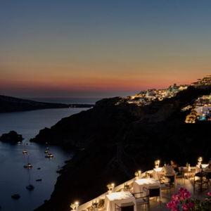 Honeymoon Dinner at Petras Santorini
