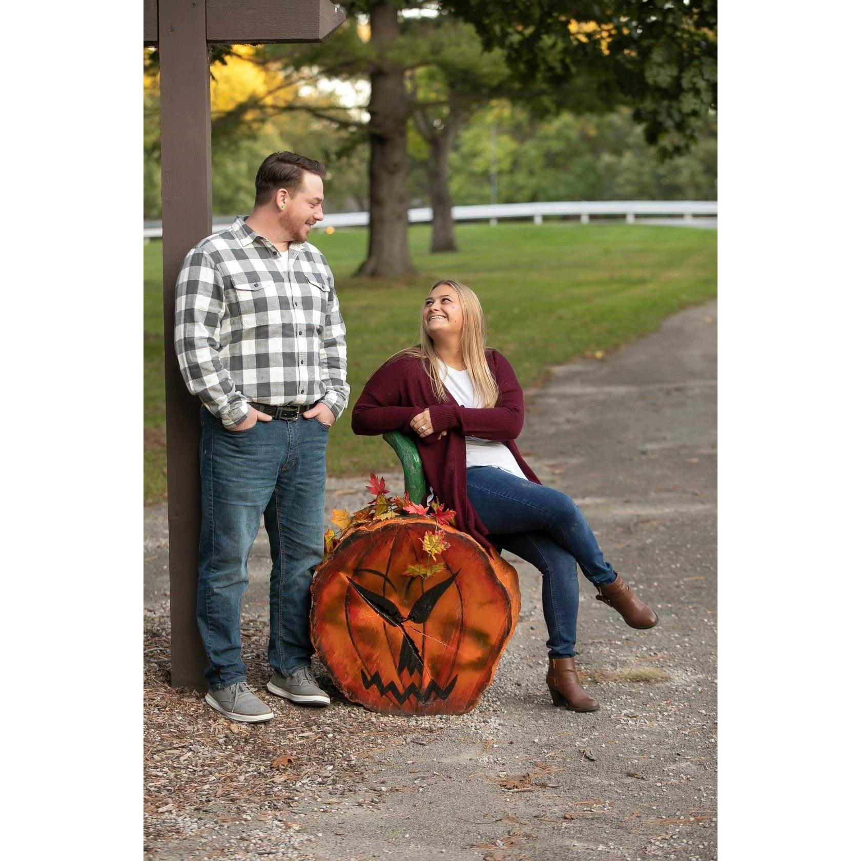 Who doesn't love a cheesy pumpkin picture?!