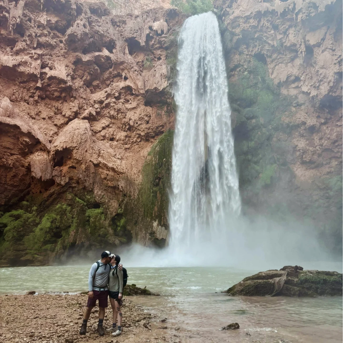 Mooney Falls in Havasupai