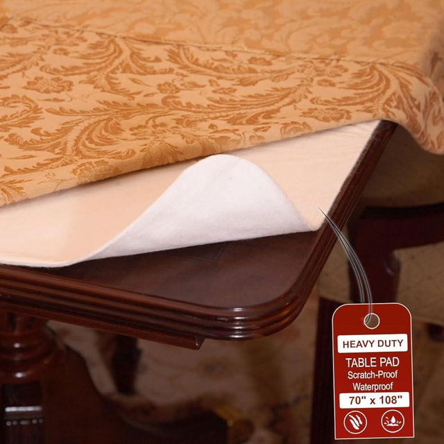LAMINET - Deluxe Cushioned Heavy-Duty Customizable Table Pads - 70" x 108" Oblong