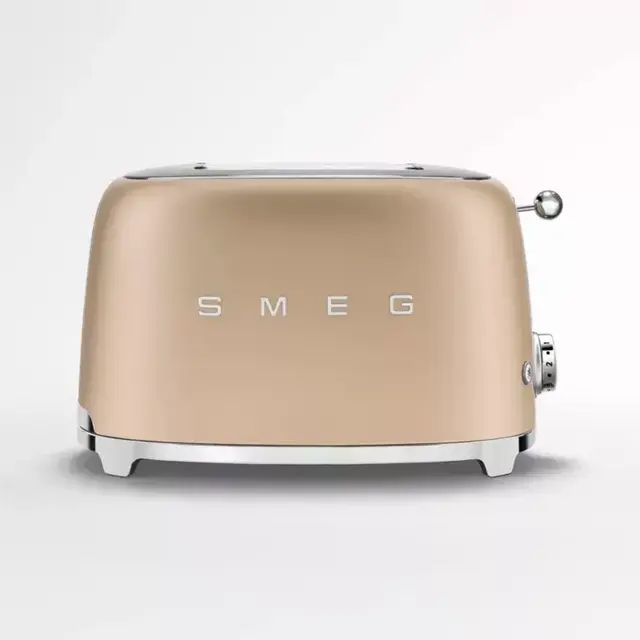 Smeg Champagne 2-Slice Toaster