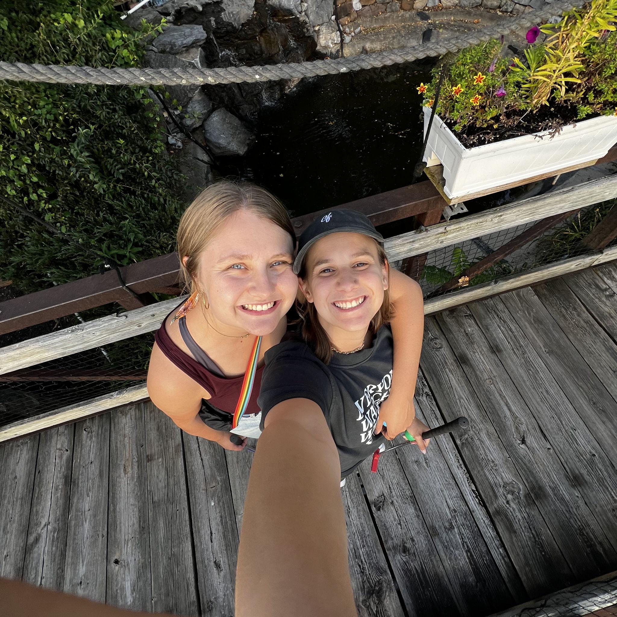 We celebrated one year since our first date by recreating it: water golf on City Island followed by dinner at Zero Day!