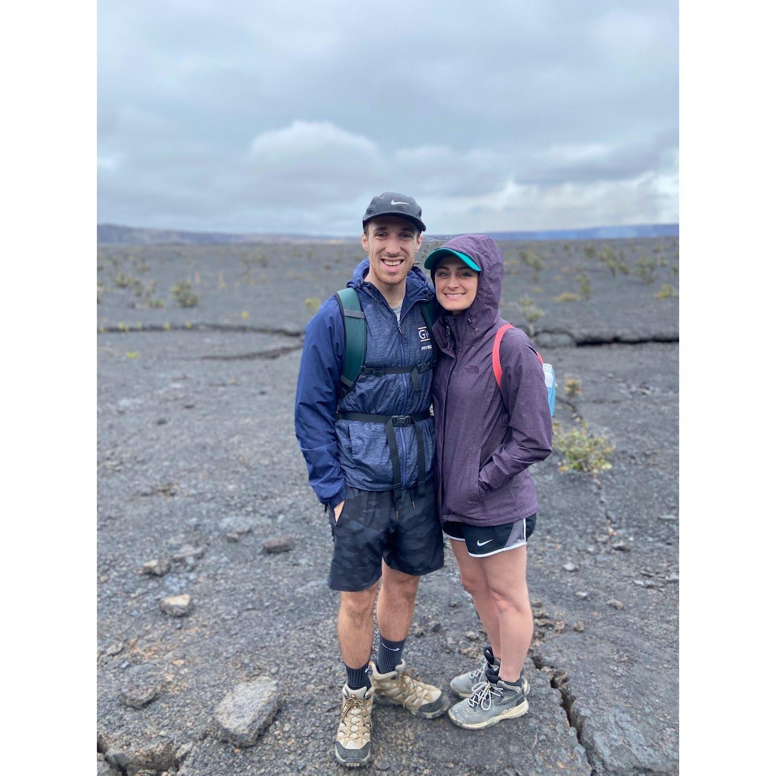 Inside of Mauna Loa in Volcano National Park, Hawaii.