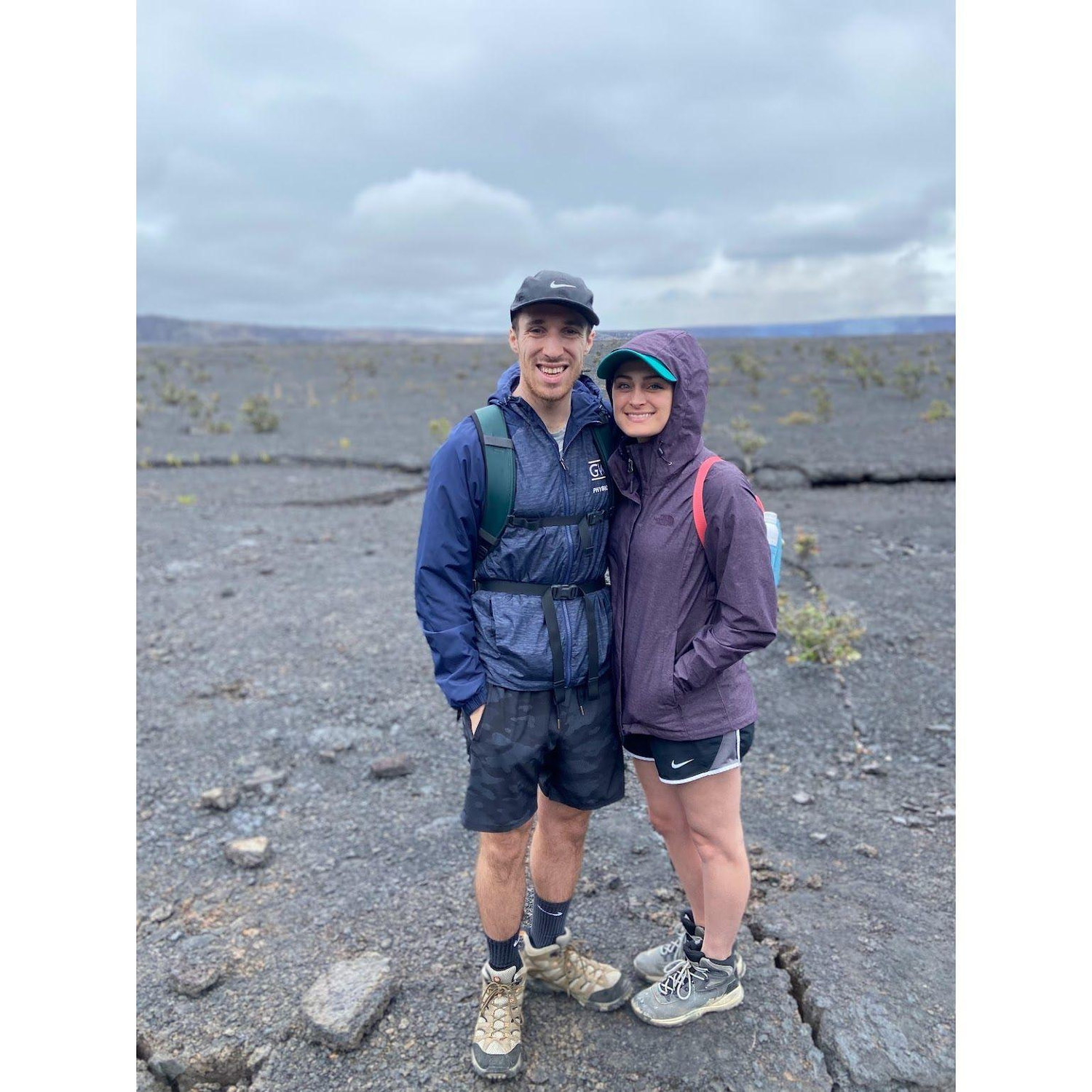 Inside of Mauna Loa in Volcano National Park, Hawaii.
