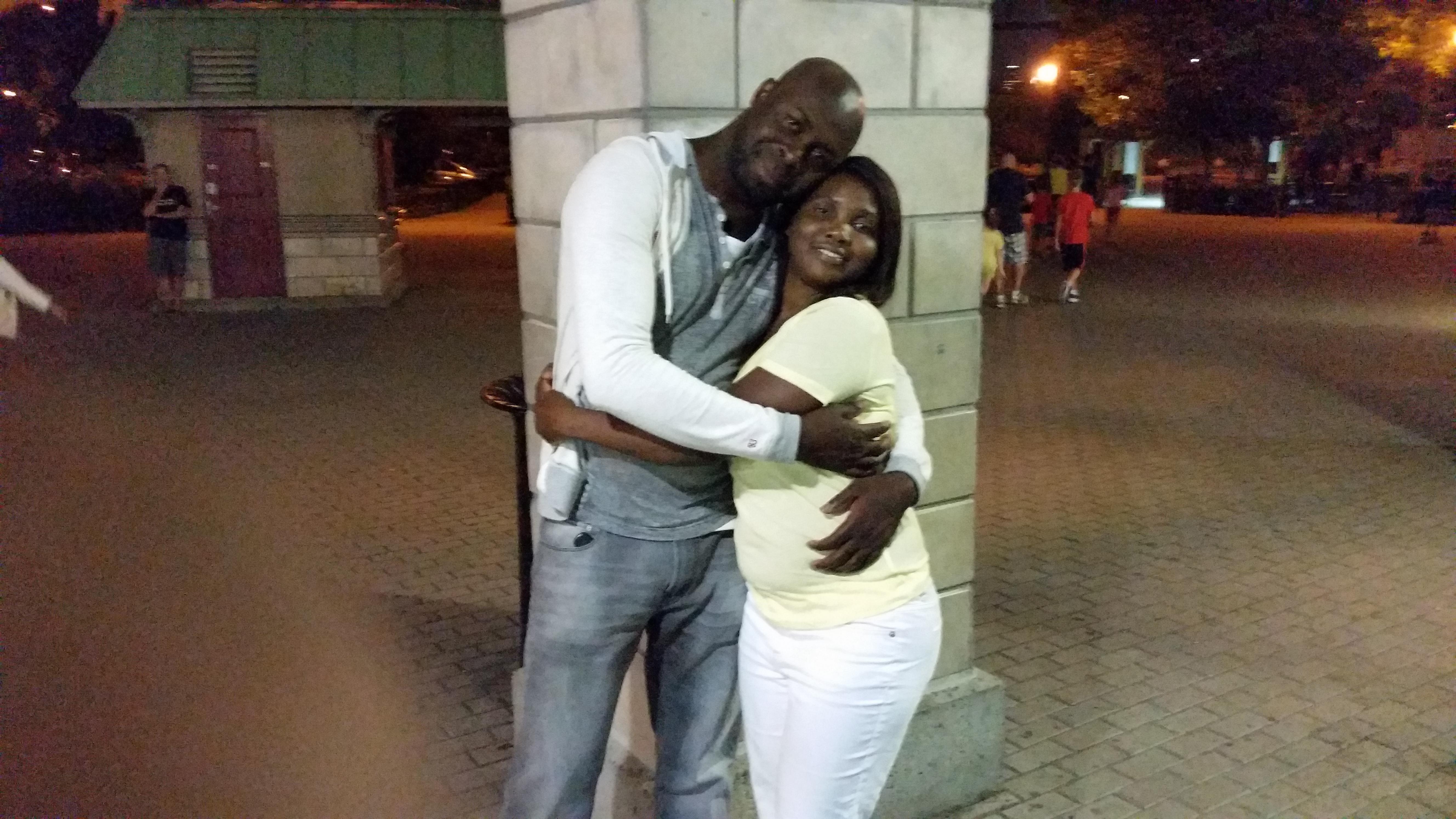 First time I visited him in Montreal Canada. We had fun.