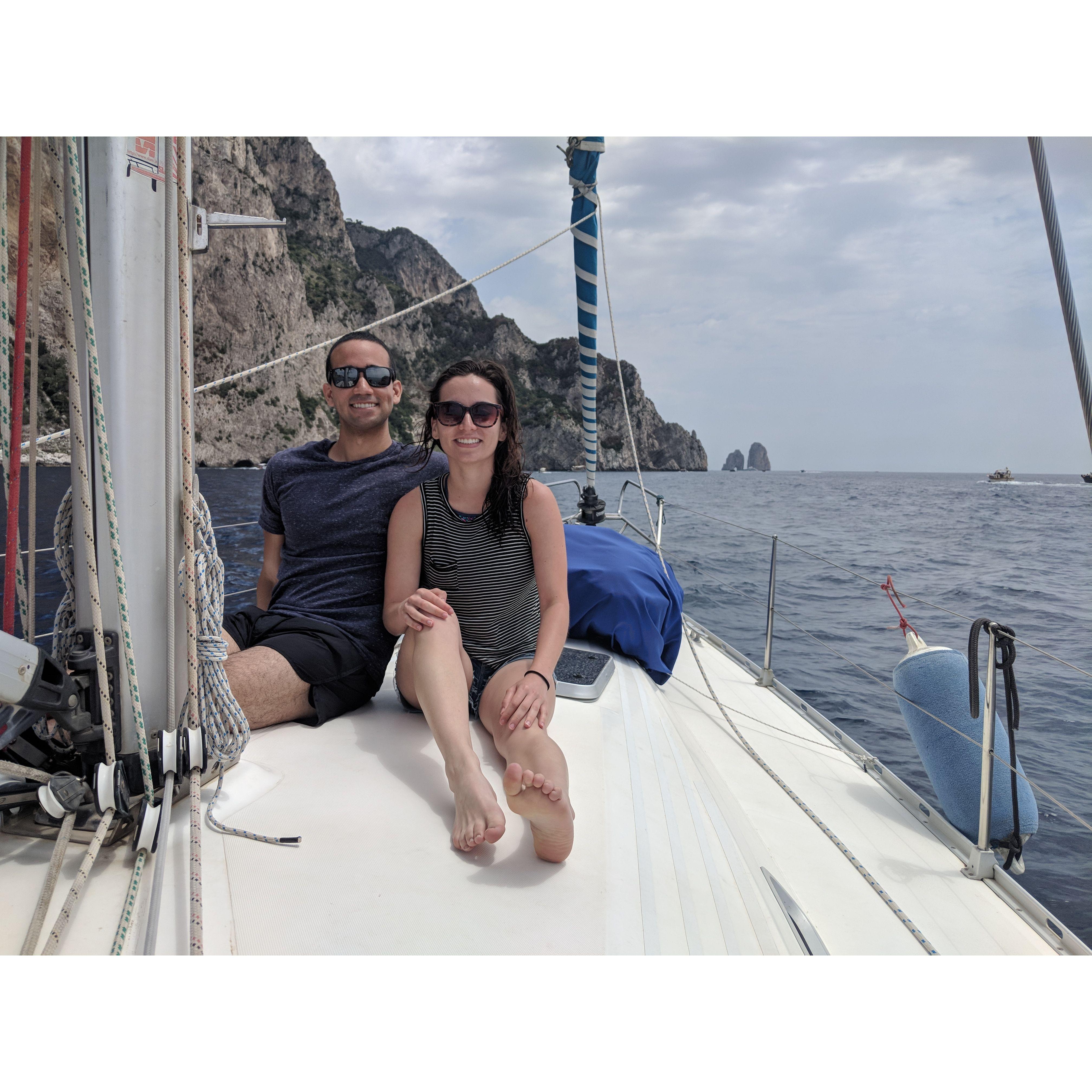 Airbnb sailboat in Sorrento