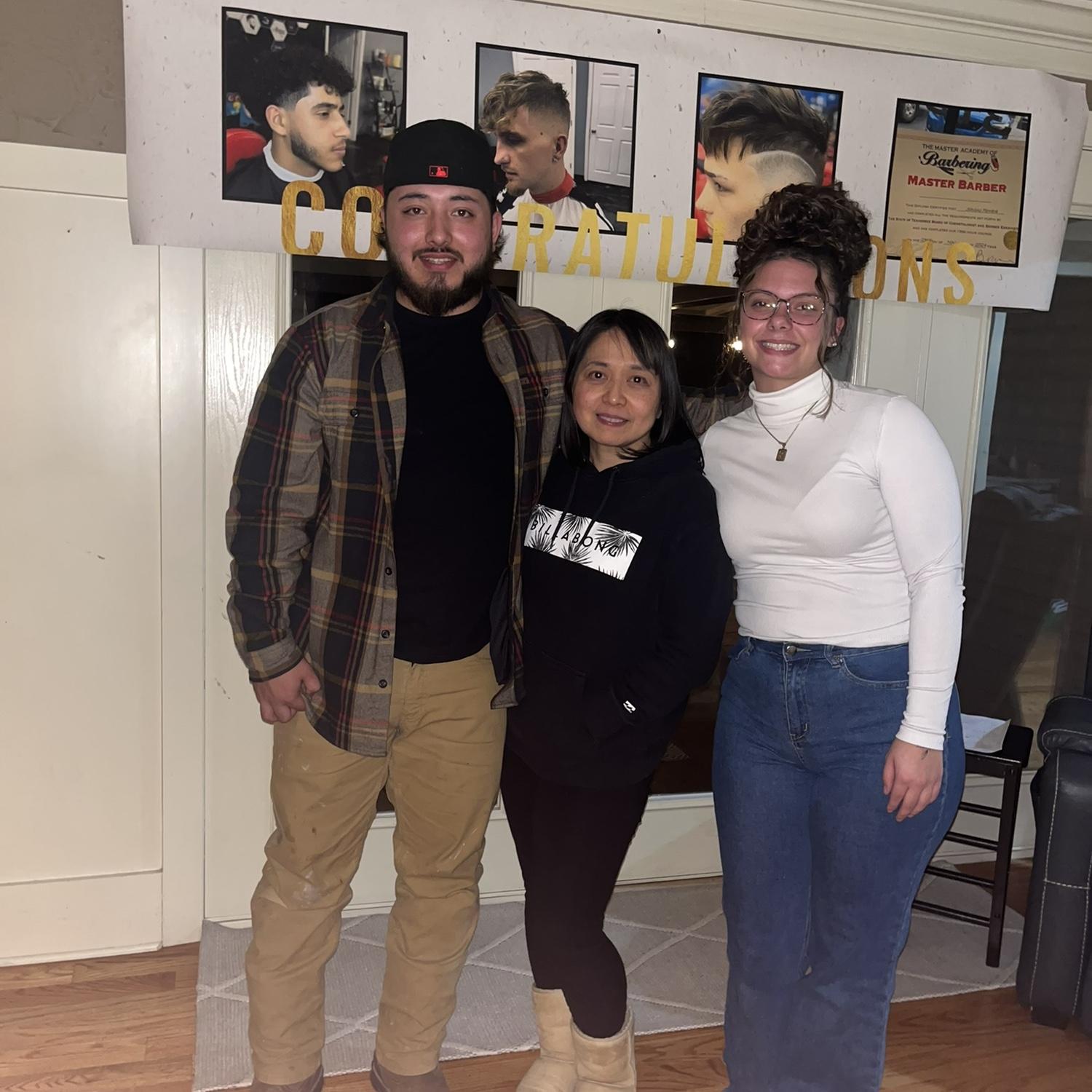 Barber graduation surprise party