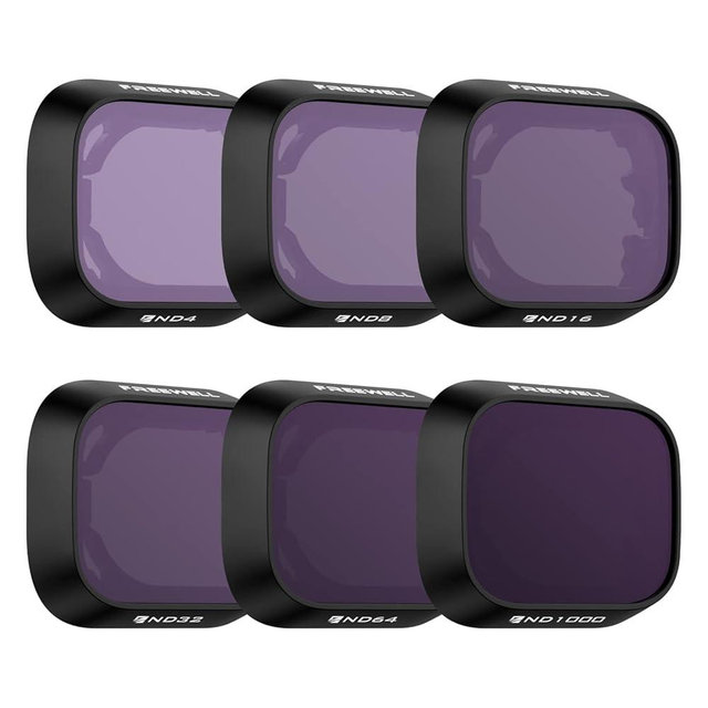 Freewell All Day – 6Pack ND4, ND8, ND16, ND32, ND64, ND1000 Filters Compatible with Mini 3 Pro/Mini 3 (NOT Compatible with Mini 4 Pro)