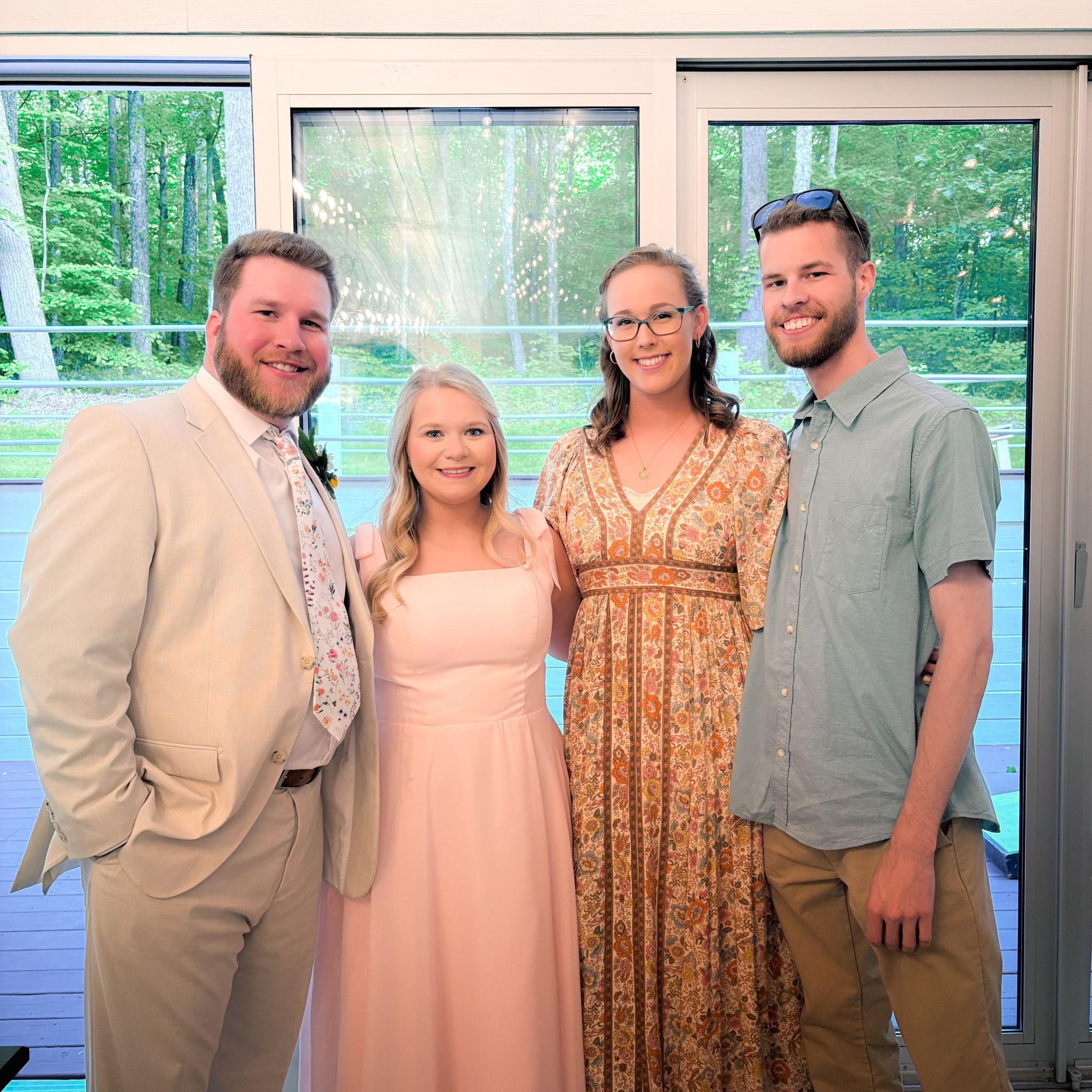 Our first wedding together!