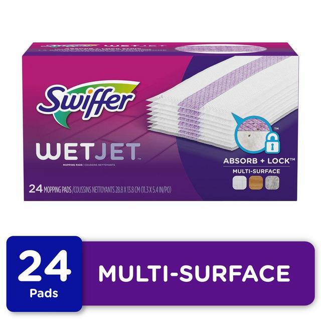 Swiffer WetJet Multi Surface Mopping Pad Refill, 24 ct