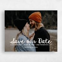 Beige Wedding Save the Date - Brielle Photo