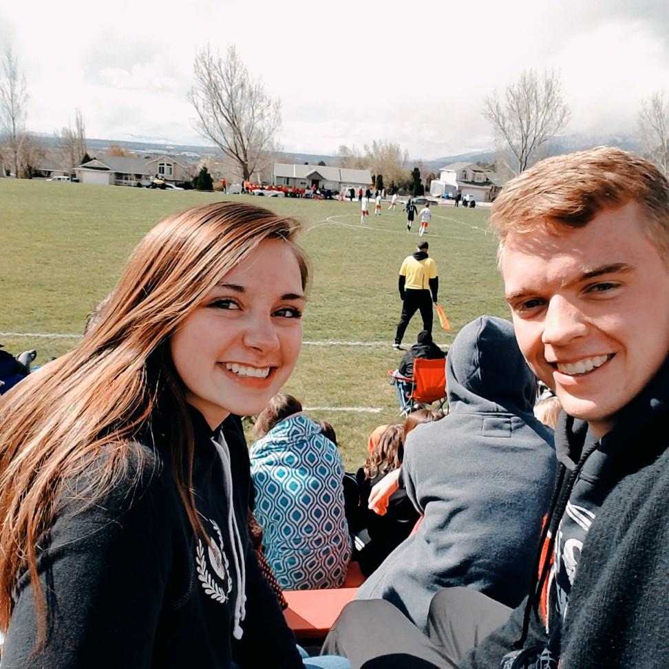 Watching a Weber High Soccer game together