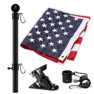 6ft Flag Pole Kit, Black