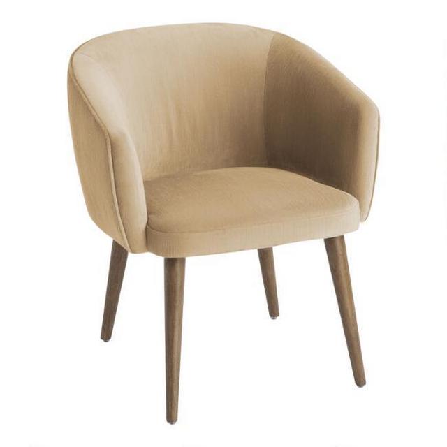 Curved Back Chelsea Upholstered Dining Armchair