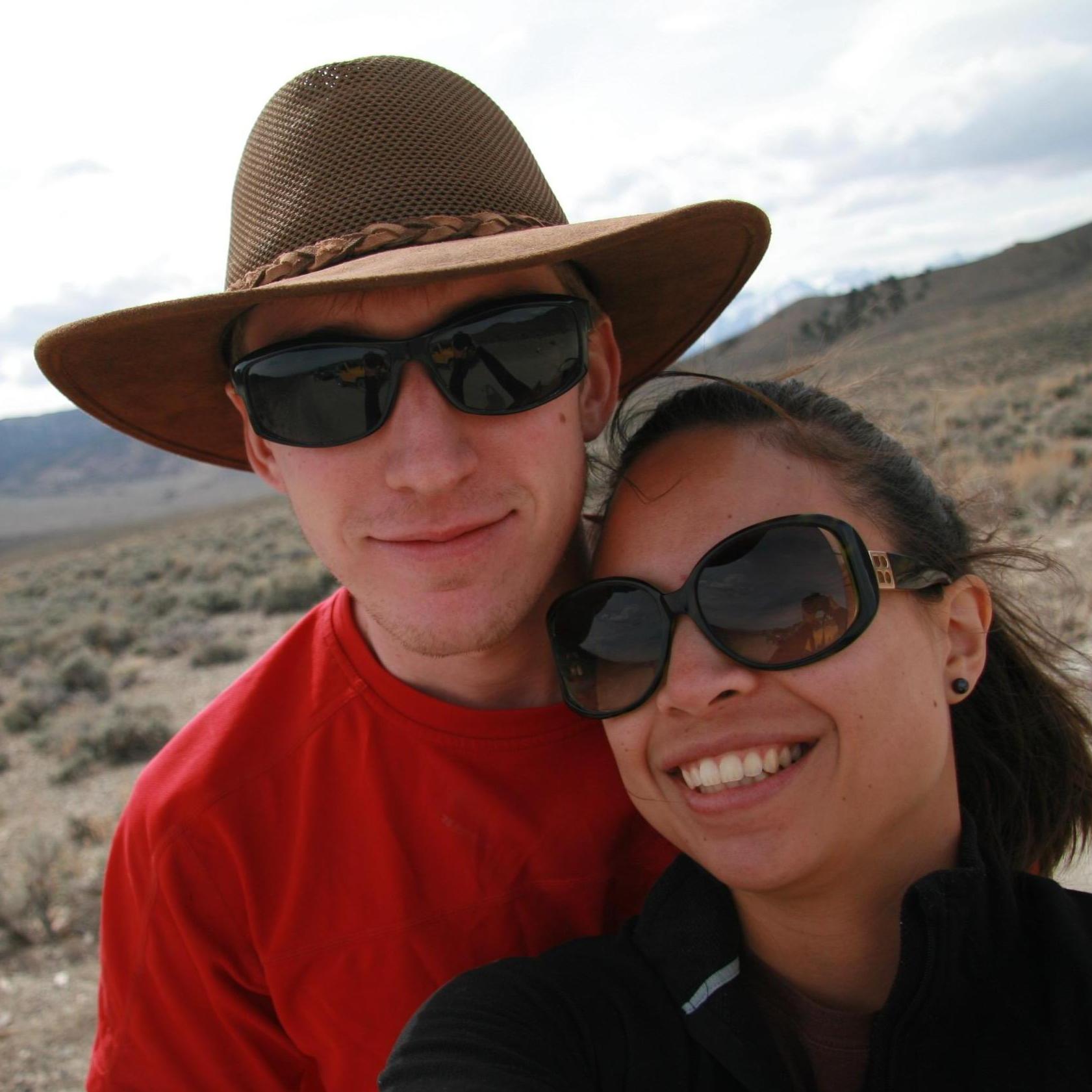 One of our first Mojave camping trips together.