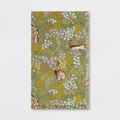 All Over Bunny Field Hand Towel Green - Threshold™